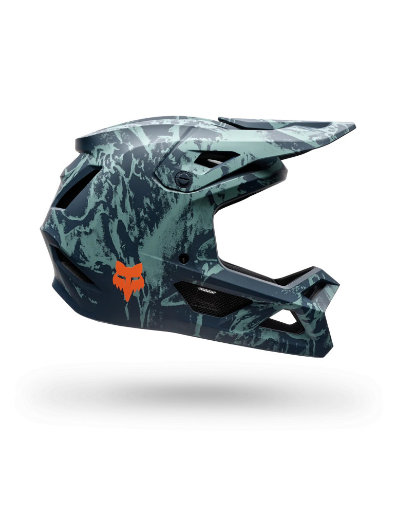 Casco Integrale MTB Downhill Fox Rampage Image Print Azzurro Artico | E-commerce