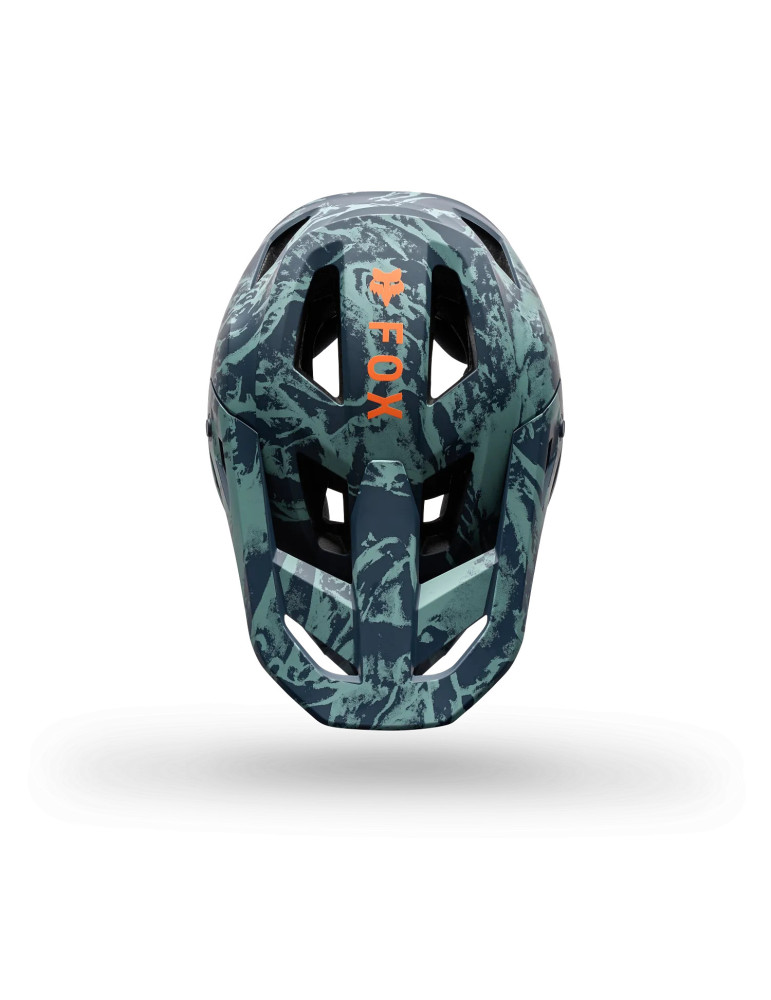 Fox Rampage Image Print MTB Fullfacehelm – Arktisch-Blau | Online kaufen