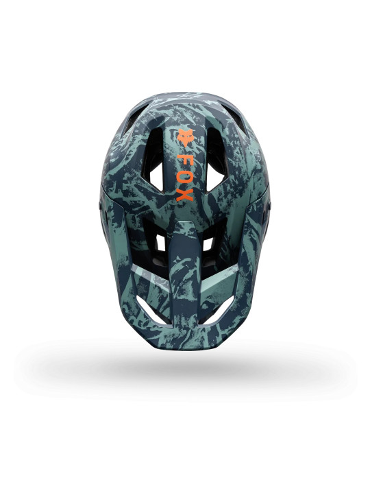 Casco Integrale MTB Downhill Fox Rampage Image Print Azzurro Artico | E-commerce