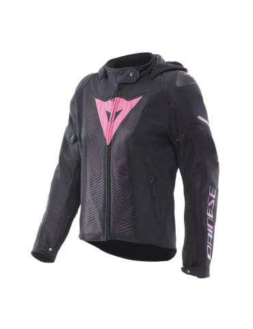 Dainese Super Sprint Air Lady Mesh Motorcycle Jacket – Black/Pink/Violet