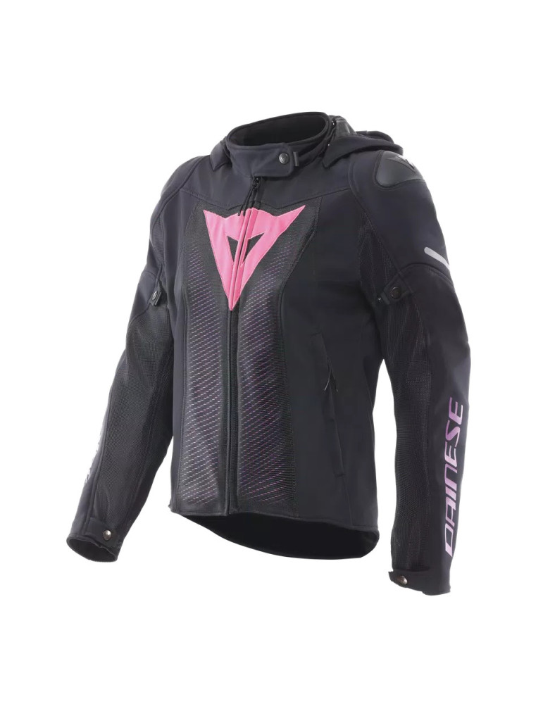 Blouson Moto Été Femme Dainese Super Sprint Air Noir/Rose/Violet | Achat en ligne