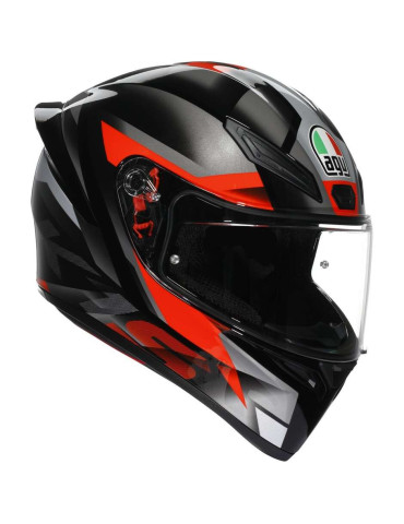 Casque Moto Intégral AGV K1 S Fastlap Noir/Gris/Rouge | Achat en Ligne