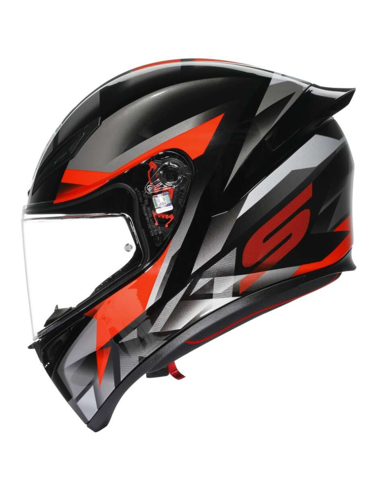 Casco Integral AGV K1 S Fastlap Negro/Gris/Rojo | Comprar Online