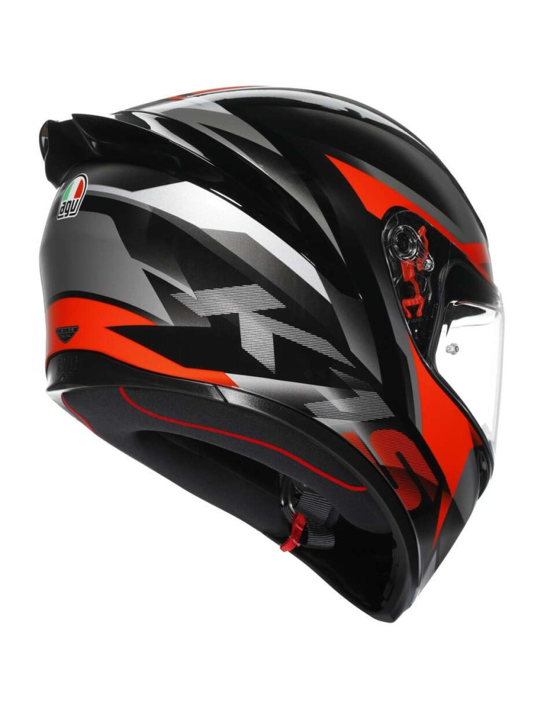 AGV K1 S Fastlap Integralhelm – Schwarz/Grau/Rot | Online kaufen