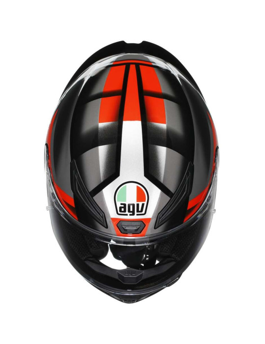 Casco Integral AGV K1 S Fastlap Negro/Gris/Rojo | Comprar Online