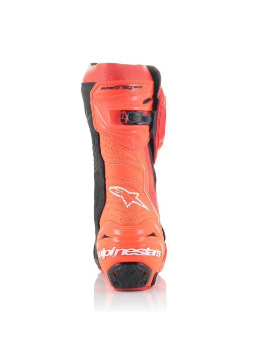 Alpinestars Supertech R Vented Racing Boots | Black/Red Fluo