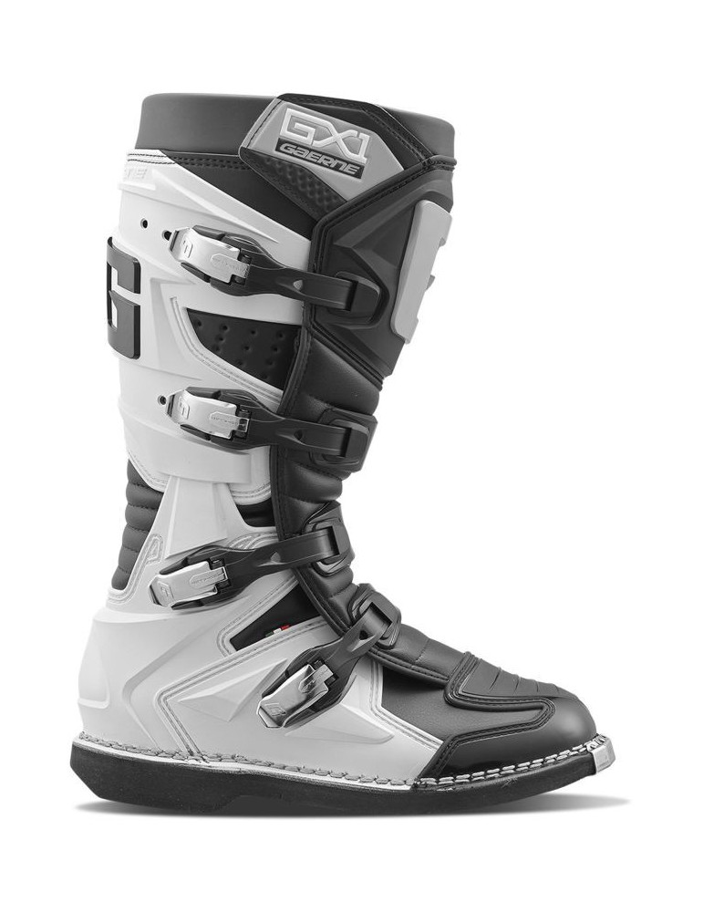 Botas Moto Cross Enduro Gaerne GX1 Negro/Blanco/Gris | Comprar Online