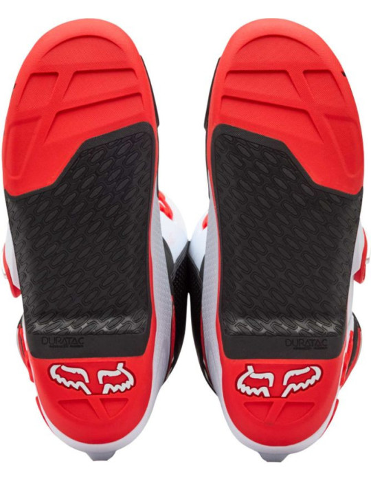 Botas Moto Cross/Enduro Fox Motion Blanco y Rojo Flúor | Comprar Online