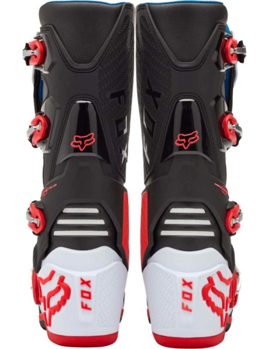 Botas Moto Cross/Enduro Fox Motion Blanco y Rojo Flúor | Comprar Online