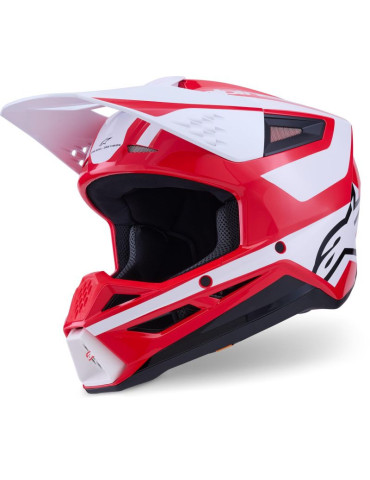 Casco Cross Enduro Alpinestars S-M3 Heat Rosso/Bianco/Nero | Acquista Online