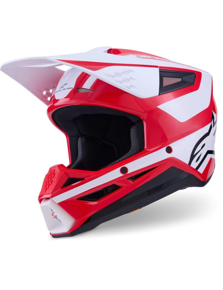 Casque Moto Cross/Enduro Alpinestars S-M3 Heat Rouge/Blanc/Noir | Achat en Ligne