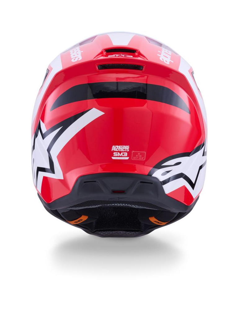 Alpinestars S-M3 Heat Motocross/Enduro Helm – Rot Weiß Schwarz | Online kaufen
