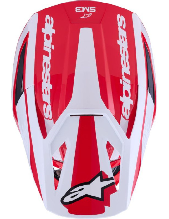 Casco Cross Enduro Alpinestars S-M3 Heat Rosso/Bianco/Nero | Acquista Online