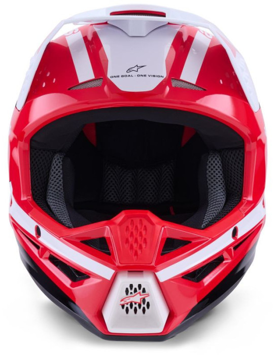 Alpinestars S-M3 Heat Motocross/Enduro Helm – Rot Weiß Schwarz | Online kaufen