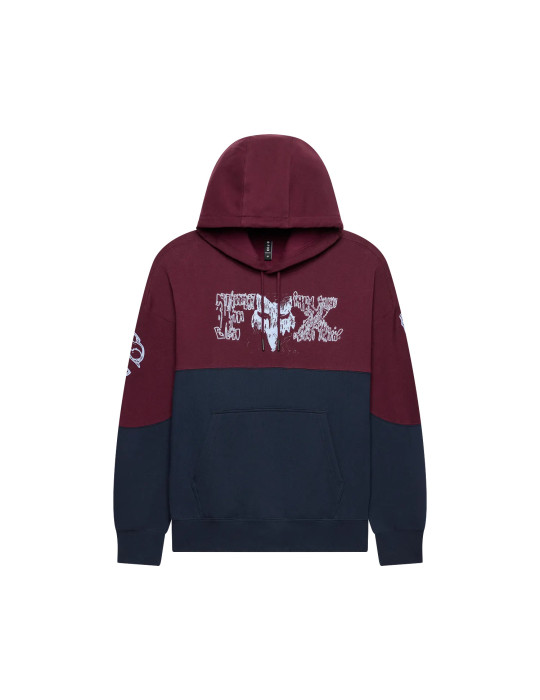 Sweat à Capuche Fox Abyss Pullover Bordeaux Foncé | Boutique en Ligne