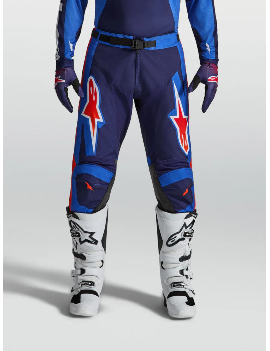Pantalon Moto Cross/Enduro Alpinestars Racer Hunt Bleu/Rouge | Achat en ligne