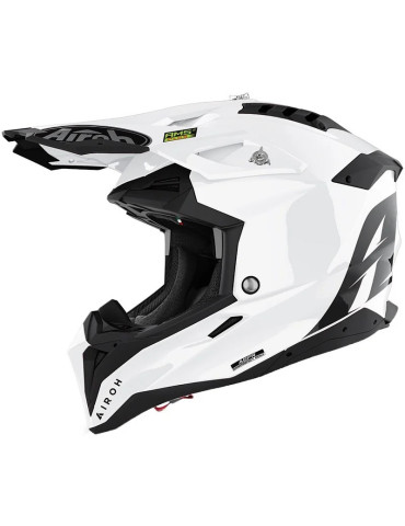 Airoh Aviator 3 Color White Gloss Full Face Motocross & Enduro Helmet