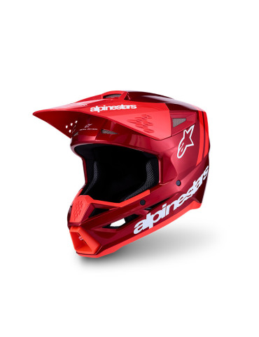 Casque Intégral Motocross/Enduro Alpinestars S-M3 Radium Rouge Blanc | Achat en ligne