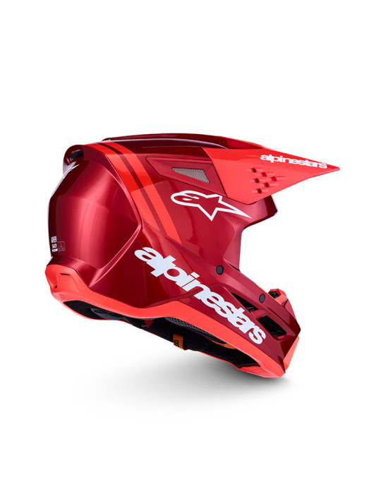 Casque Intégral Motocross/Enduro Alpinestars S-M3 Radium Rouge Blanc | Achat en ligne
