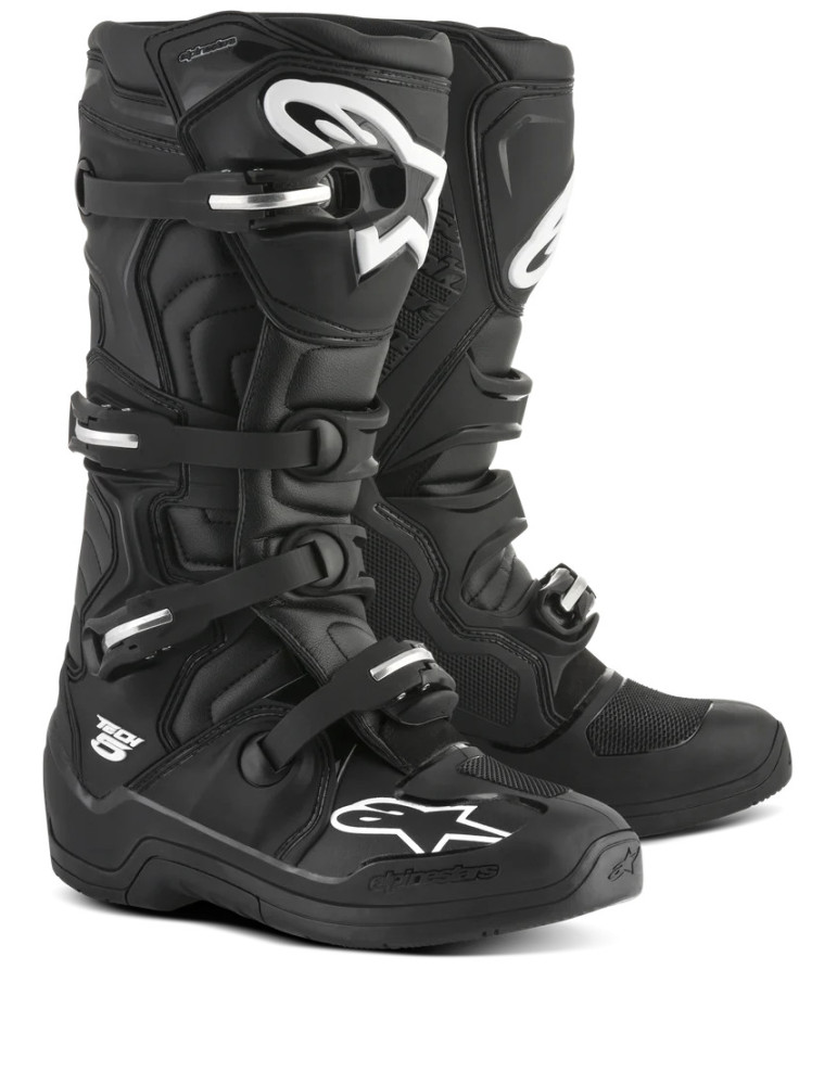 Alpinestars Tech 5 Motocross & Enduro Boots - Black | Off-Road Motorcycle Boots