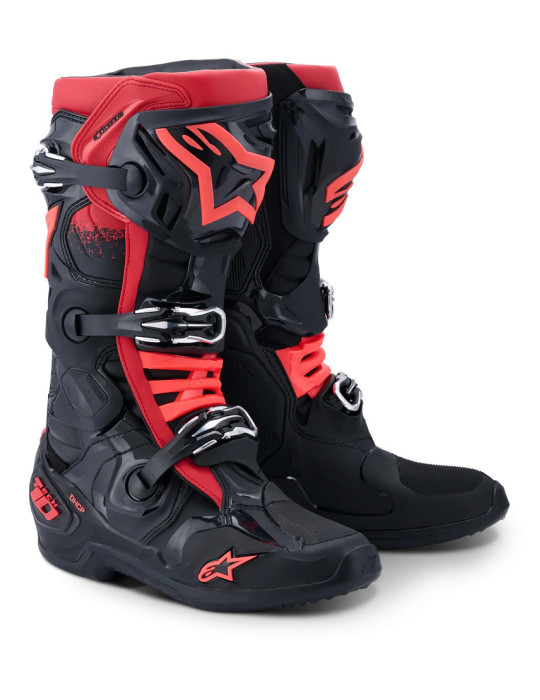 Botas Moto Cross Enduro Alpinestars Tech 10 Negro/Rojo | Comprar Online