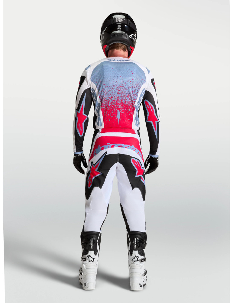 Alpinestars Fluid Drag Motocross/Enduro Shirt – Weiß/Blau/Rot | Online kaufen