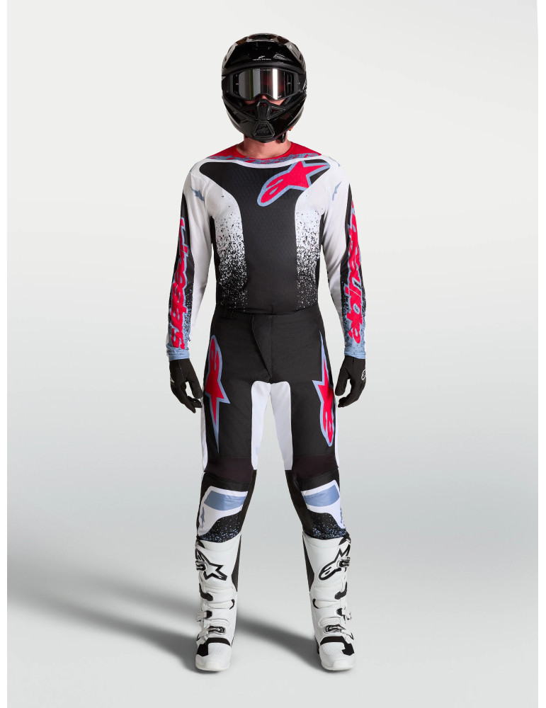 Camiseta Moto Cross Enduro Alpinestars Fluid Drag Blanco/Azul/Rojo | Comprar Online