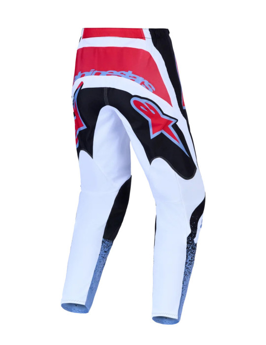 Pantaloni Moto Cross/Enduro Alpinestars Fluid Drag Bianco Blu Rosso | Offerta Online