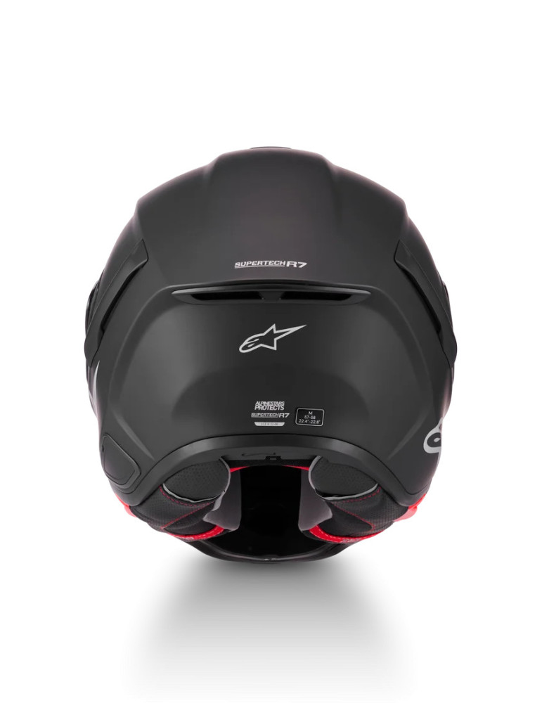 Alpinestars S-R7 Solid Matt Black Full Face Motorcycle Helmet | Buy Online