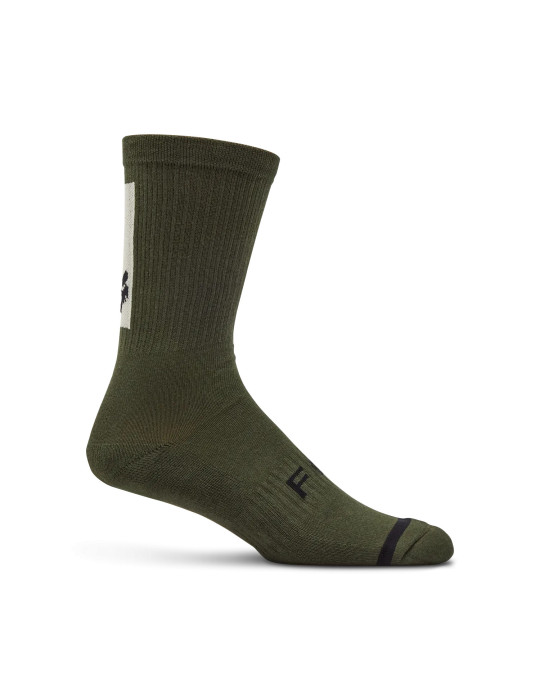 Fox Defend 8″ Olive Green MTB Socks | Stop and Go Shop