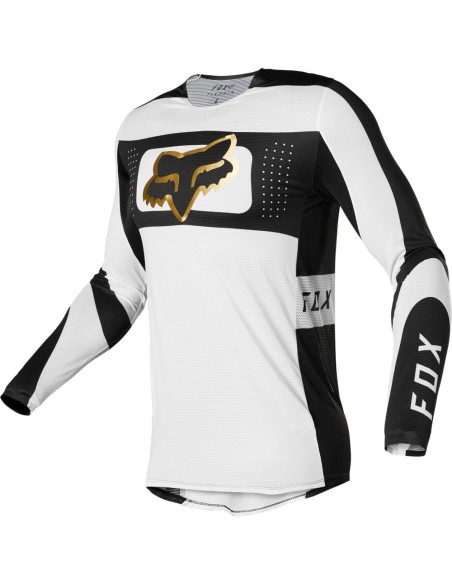 FOX FLEXAIR MIRER JERSEY WHITE BLACK
