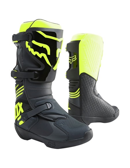 FOX COMP BOOT NOIR JAUNE