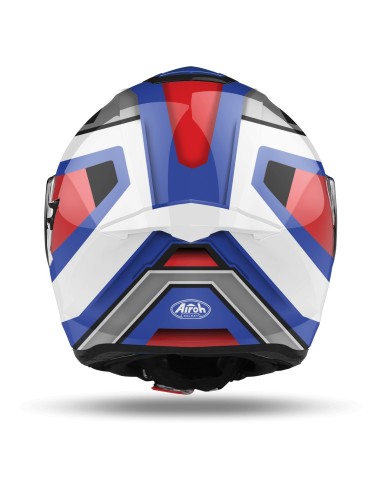 CASQUE A L'AIR ST 501 CARRÉ BLEU ROUGE BRILLANT