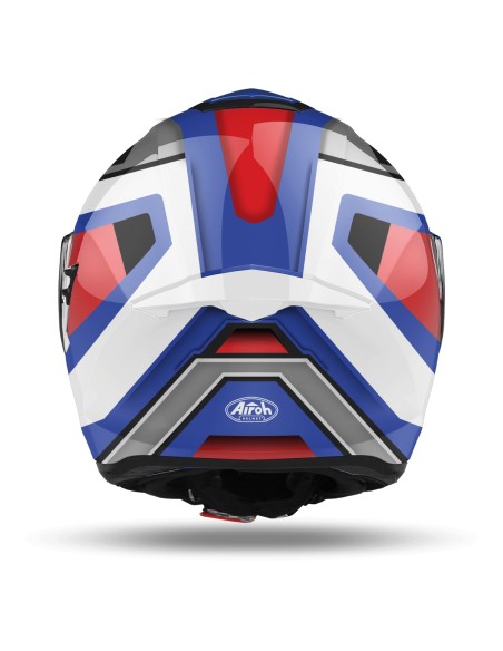 CASQUE A L'AIR ST 501 CARRÉ BLEU ROUGE BRILLANT