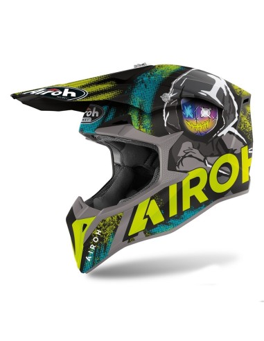 AIROH WRAAP ALIEN GELB HELM