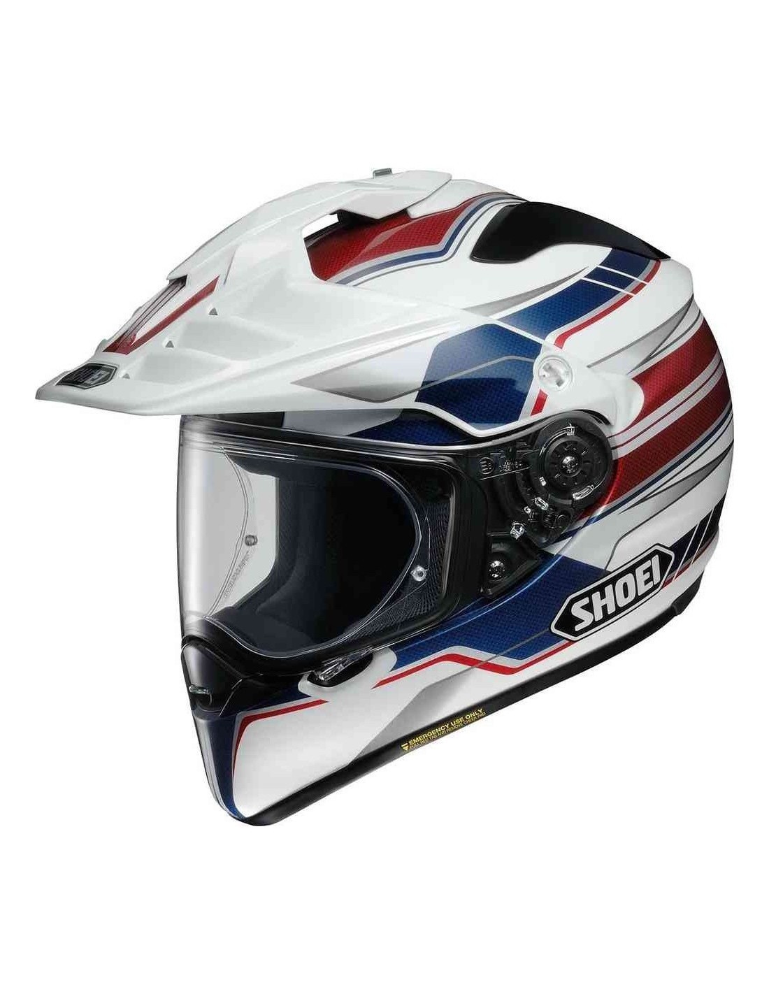 CASCO SHOEI HORNET ADV NAVIGATE TC2 Colore BLU BIANCO Piano taglie SML S