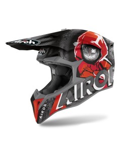 CASCO AIROH WRAAP ALIEN ROJO