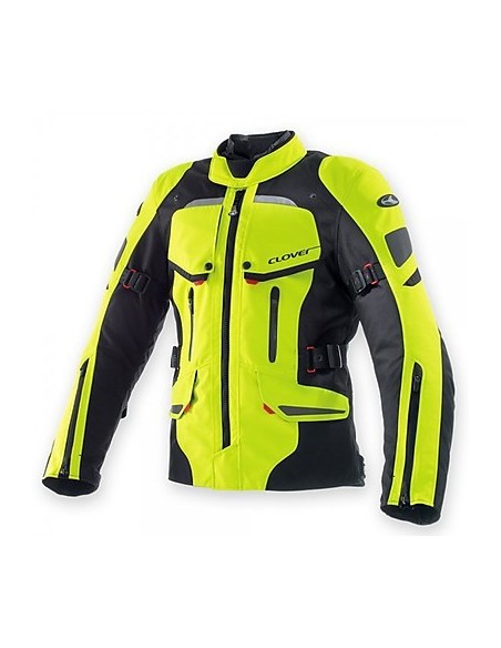 CHAQUETA DE MUJER CLOVER SAVANA WP NEGRO AMARILLO