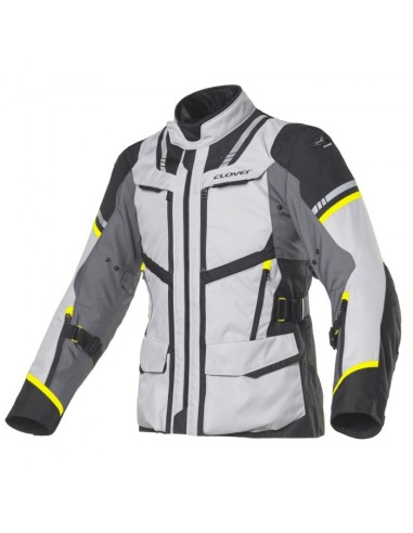 DAMENJACKE CLOVER SAVANA-3 WP GELB GRAU