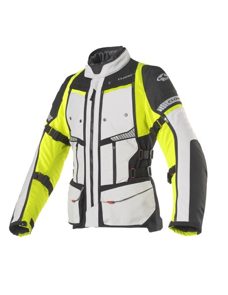 CHAQUETA DE MUJER CLOVER GTS 4 AMARILLO GRIS