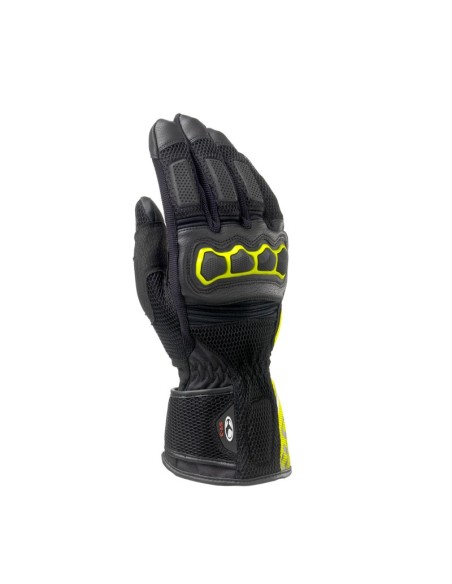 GUANTES CLOVER SR-3 NEGRO AMARILLO