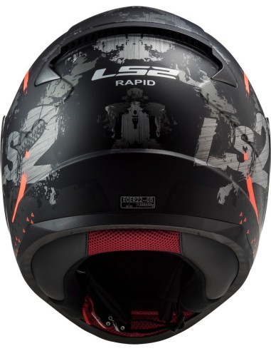 CASCO LS2 FF353 RAPID CIRCLE MATT TITANIIUM ORANGE