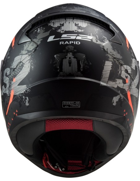 CASCO LS2 FF353 RAPID CIRCLE MATT TITANIIUM ORANGE