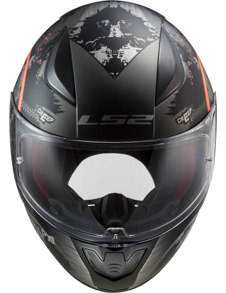 CASCO LS2 FF353 RAPID CIRCLE MATT TITANIIUM ORANGE