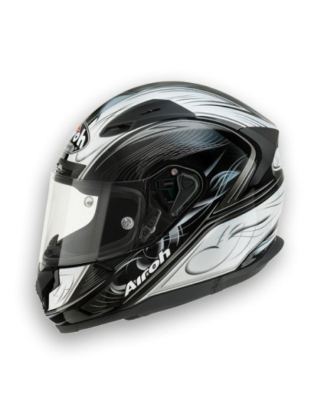 CASCO AIROH T 600 SCORPIO BLACK GLOSS