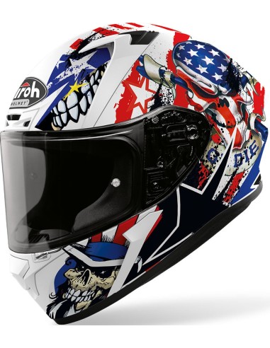 HELMET AIROH VALOR SAM BLACK GLOSS Color BLACK SML size plan L