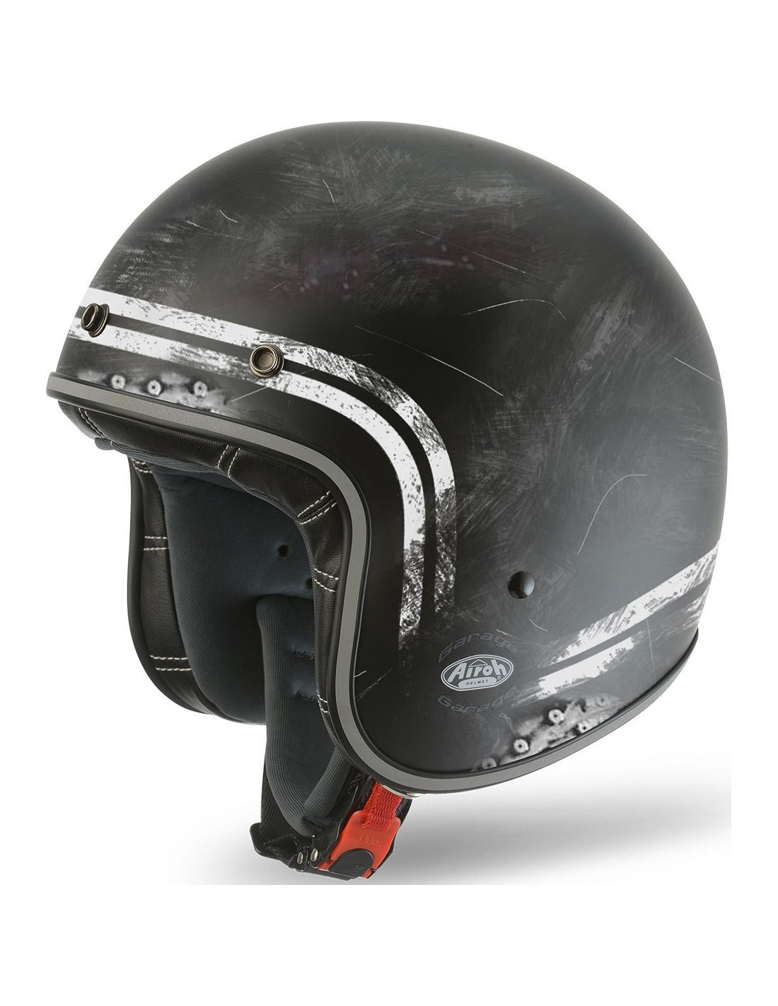 HELMET AIROH GARAGE RAW MATT Color BLACK SML size plan S