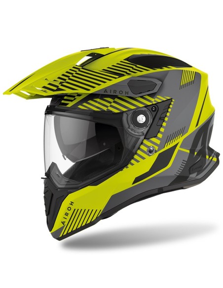 CASCO AIROH COMMANDER BOOST YELLOW MATT