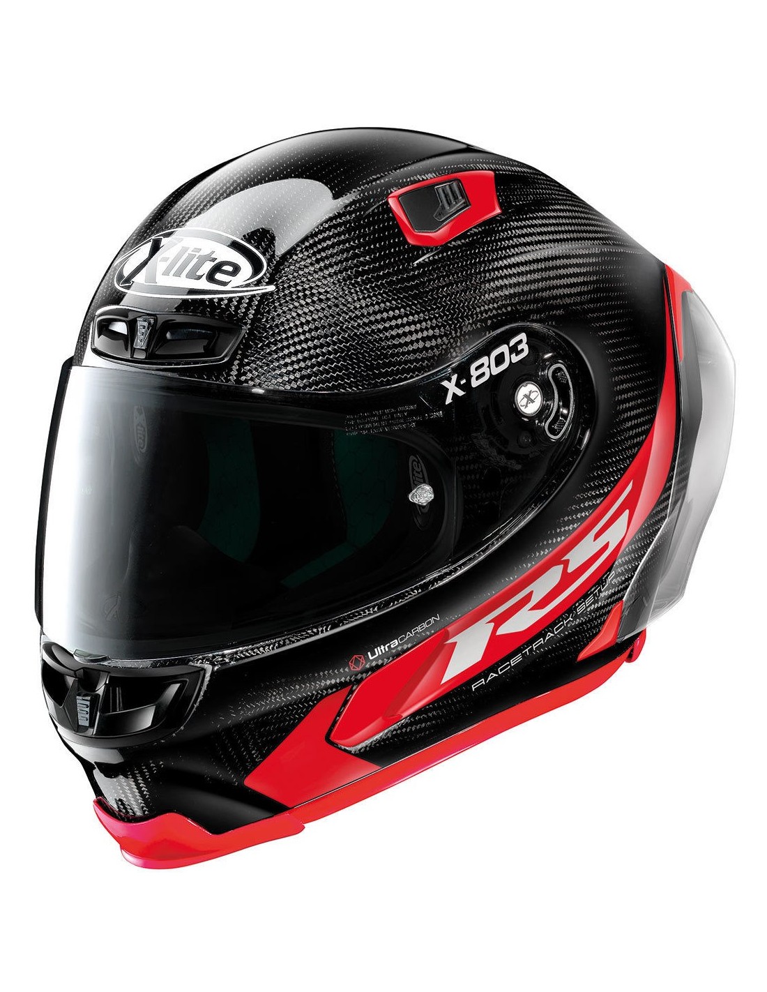 CASCO X-LITE X-803 RS ULTRA C. HOT LAP 13 Colore NERO ROSSO Piano taglie  SML S