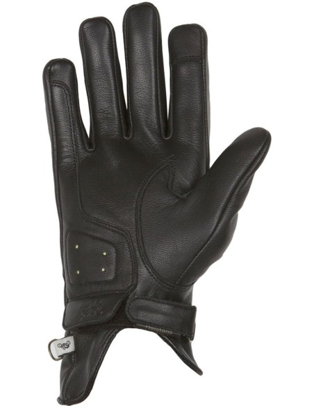 DAMEN LEDERHANDSCHUHE HELSTONS SCHWALBE SCHWARZ